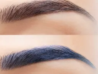 Eyebrow color correction